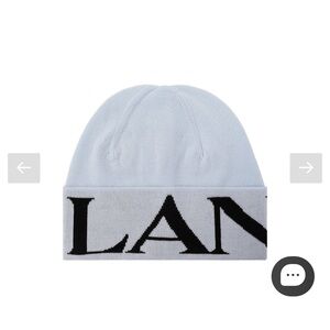 LANVIN
CONTRASTING LOGO
WOOLLY HAT